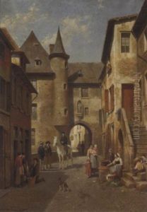 Une Vieille Porte A Uzerche