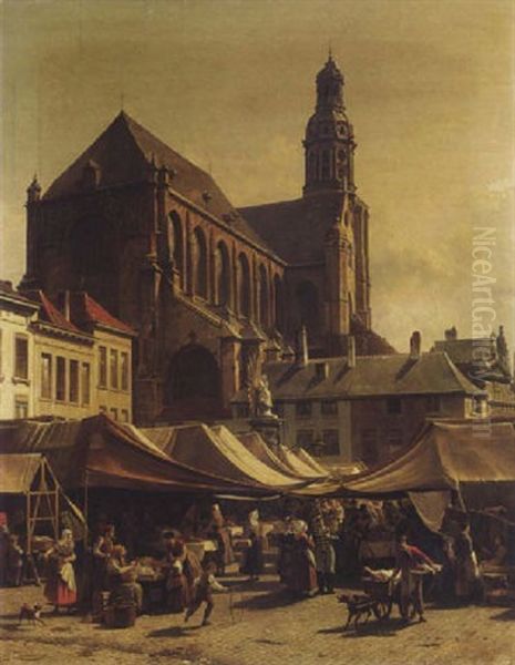 Market Day In Antwerp - view 1
