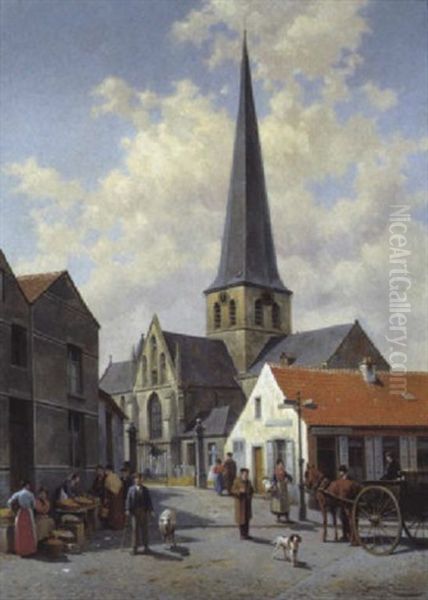 Une Vue De L'eglise A Lennick St. Quintin - view 1