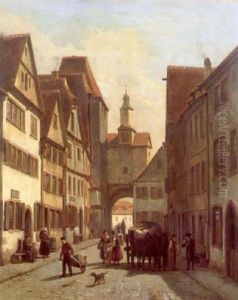 Belgian Street Scene Belgian Street Scene