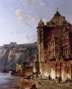 In Koblenz by Jacques Francois Carabain