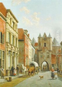 Une Vue A Hollande by Jacques Francois Carabain