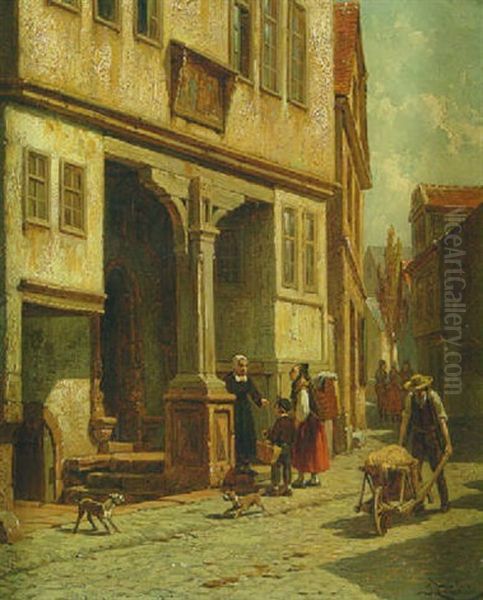 The Entrance To The Jacobs Hospital At Malburg (?) - view 1