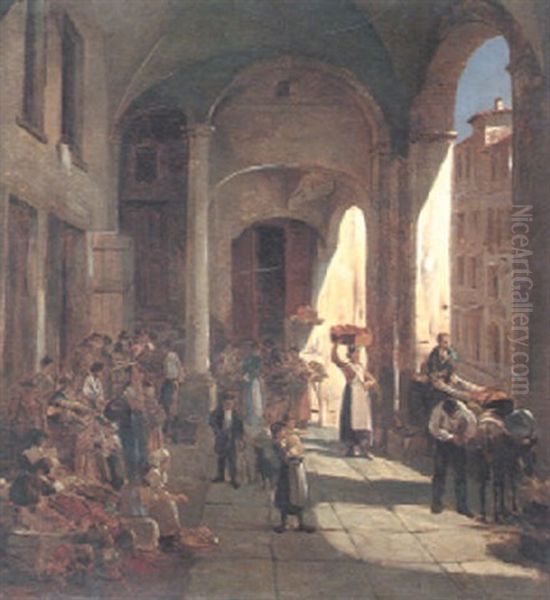 A Market Scene - view 1