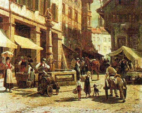 A Market Scene - view 1