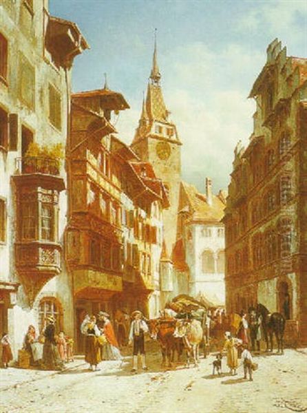 A Street Scene In Zug, Switzerland - view 1