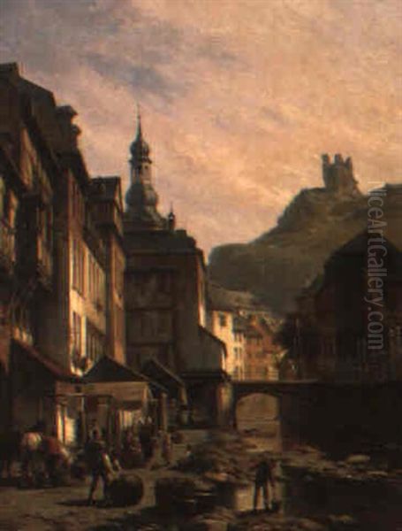 Town Along A River - view 1