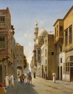 Rue Souk El Selaks, Le Caire by Victor Carabain