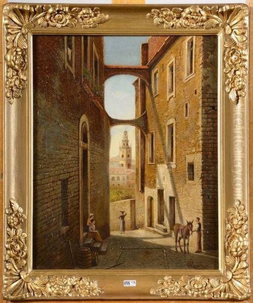Une Rue Animee A San Remo (italie) - view 1