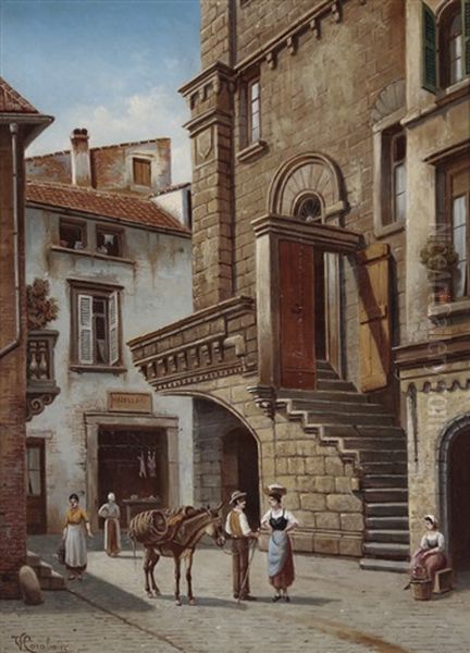 Vue De La Maison Du Balcon A Viterbo - view 1