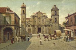 Cuba, Cathedral De La Havane by Victor Carabain