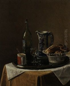 Stillleben Auf Tisch by Victor Carabain
