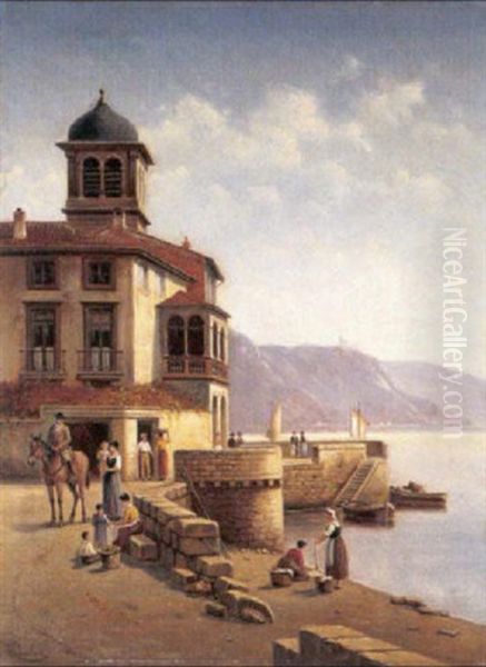 Vue A Arona, Lac Majeur, Italie - view 1