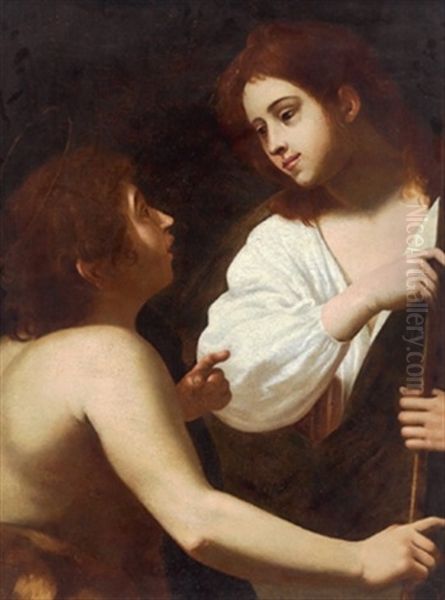 Der Jugendliche Christus Mit Dem Johannesknaben, Cristo Giovanile Col Giovannino - view 1