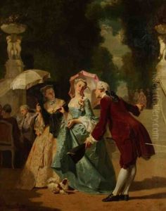 Scene Galante by Joseph Caraud