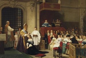 Prise D`habit De Mlle De La Valliere by Joseph Caraud