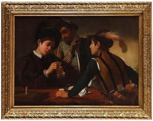 The Cardsharps by Michaelangelo Merisi Da Caravaggio