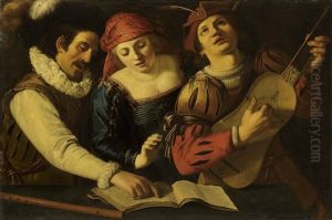 A Concert by Michaelangelo Merisi Da Caravaggio