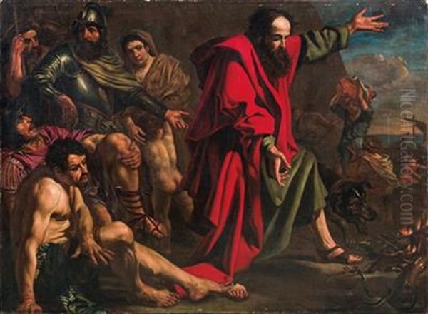 Saint Paul Destroying The Serpent - view 1