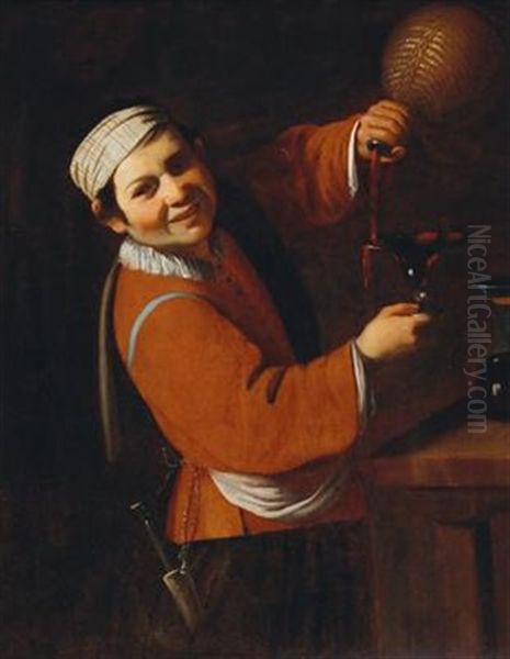 Boy With A Bottle - view 1