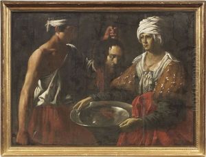 Il Carnefice Consegna La Testa Del Battista A Salome by Michaelangelo Merisi Da Caravaggio