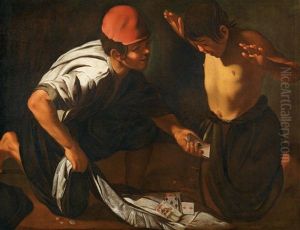 The Cardsharps by Michaelangelo Merisi Da Caravaggio