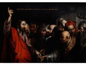 Der Zinsgroschen by Michaelangelo Merisi Da Caravaggio