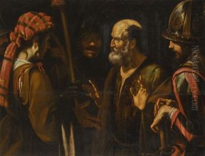 The Denial Of Saint Peter by Michaelangelo Merisi Da Caravaggio
