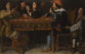 The Card Players by Michaelangelo Merisi Da Caravaggio