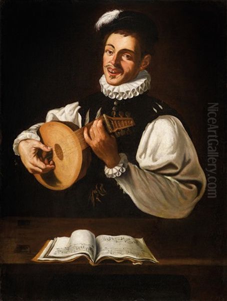 A Lute Player - view 1