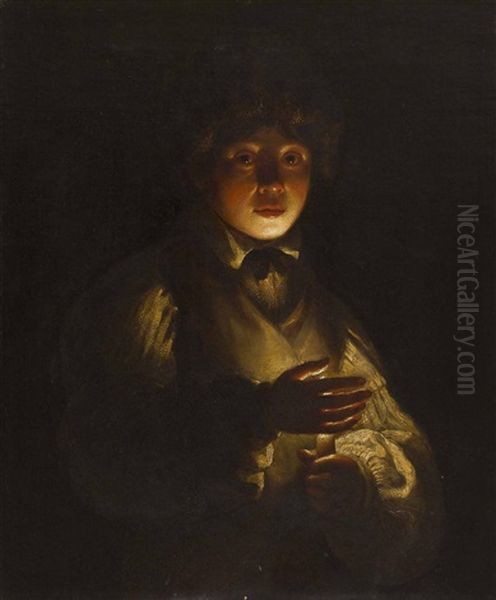 Boy By Candlelight - view 1