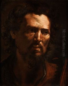 Der Apostel Simon by Michaelangelo Merisi Da Caravaggio