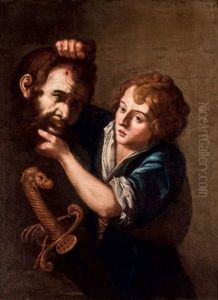 David Con La Cabeza De Goliat by Michaelangelo Merisi Da Caravaggio