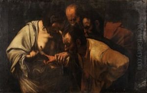 La Incredulidad De Santo Tomas by Michaelangelo Merisi Da Caravaggio