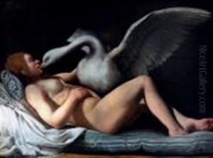 Leda Et Le Cygne by Michaelangelo Merisi Da Caravaggio