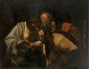Der Unglaubige Thomas by Michaelangelo Merisi Da Caravaggio