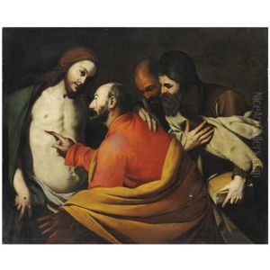 Incredulita Di San Tommaso by Michaelangelo Merisi Da Caravaggio