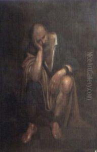 Saint Pierre En Prison by Michaelangelo Merisi Da Caravaggio