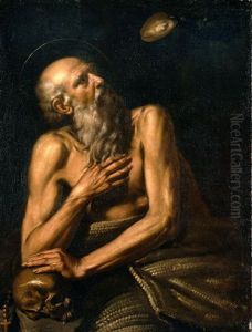San Paolo Eremita Nutrito Dal Corvo by Michaelangelo Merisi Da Caravaggio