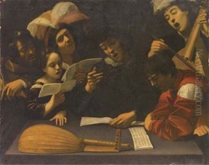 Concerto Da Camera by Michaelangelo Merisi Da Caravaggio