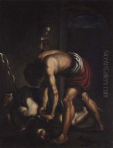 Die Enthauptung Des Heilige Johannes by Michaelangelo Merisi Da Caravaggio