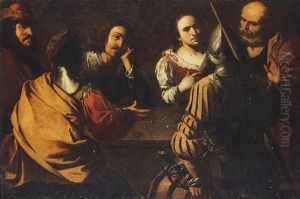 The Denial Of Saint Peter by Michaelangelo Merisi Da Caravaggio