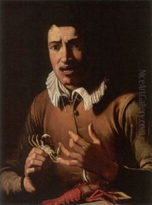 A Boy Bitten By A Crab (an Allegory Of The Sense Of Touch) by Michaelangelo Merisi Da Caravaggio