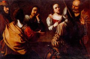 Petri Fornekelse by Michaelangelo Merisi Da Caravaggio
