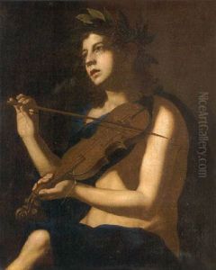 Halbbildnis Eines Junglings Mit Violine