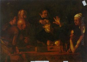 A Man Having A Tooth Pulled by Michaelangelo Merisi Da Caravaggio