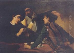 The Card Players by Michaelangelo Merisi Da Caravaggio