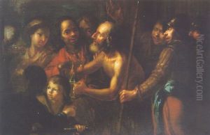 Diogenes Searching For An Honest Man by Michaelangelo Merisi Da Caravaggio