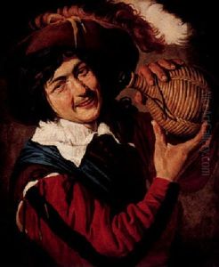 A Young Man Drinking by Michaelangelo Merisi Da Caravaggio