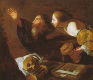 Die Versuchung Des Hl. Antonius by Michaelangelo Merisi Da Caravaggio